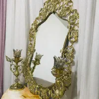 آینه و شمعدان برنزی سلطنتی