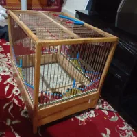 قفس پرنده خیلی قدیمی و دست ساز چوبی