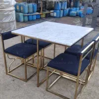 صندلی میز ناهارخوری فلزی پشتی دار کافه رستوران تدی|میز و صندلی غذاخوری|تهران, مشیریه|دیوار