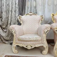 مبل 9 نفره استیل تمام چوب راش فوق العاده سالم
