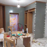 کابینت و کمد دیواری صنایع چوب علی بابا|جاکفشی، کمد، دراور|بم, |دیوار