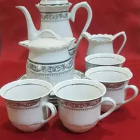 سرویس چایخوری چینی قدیمی سپیدار|ظروف سرو و پذیرایی|تهران, دکتر هوشیار|دیوار