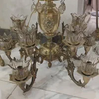 لوستر ۱۰ شاخه برنجی