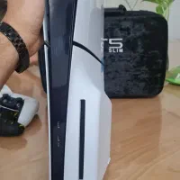 ps5 slim دیسک خور همراه با متعلقات و فول بازی|کنسول، بازی ویدئویی و آنلاین|ساوه, |دیوار