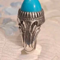 انگشتر نقره فیروزه عجمی