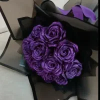 دسته گل مصنوعی روبانی باگل طبیعی ژیپسوفیلا|گل مصنوعی|اردبیل, |دیوار