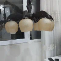 لوستر چوبی 7 شاخه