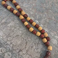 تسبیح قدیمی چوبی محکم