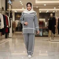 ست  مشکی بافت اکبند سایز ۴۸|لباس|مرند, |دیوار