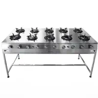 اجاق گاز صنعتی استیل 10 شعله