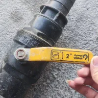 شیر توپی دسته فلزی ۲ اینچ