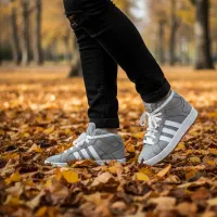 کفش ساقدار مردانه Campus طوسی سفید مدل 1959