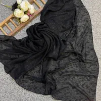 روسری حریر گل برجسته نگینی کره ای(دل آرا-فاطمیه)|لباس|قم, بکایی|دیوار