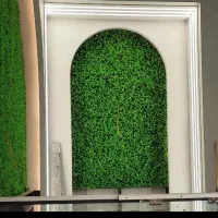 ریسه آویز شمشاد و  پنل گیرین وال|گل مصنوعی|قم, علی آباد سعدگان|دیوار