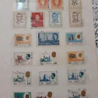 یک عد قاب عکس شاه زنش وپسرش ویک البوم تمبرشاهی|کلکسیون سکه، تمبر، اسکناس|رشت, نظری|دیوار