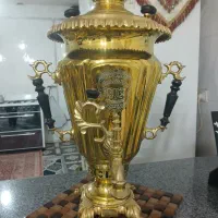 سماور زغالی اصل روس و افتابه لگن روسی