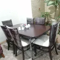 میز ناهارخوری ۶نفره تمام چوب راش ترک نونونو|میز و صندلی غذاخوری|شیراز, لشکری‎|دیوار
