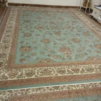 فرش 12متری فیروزه ای