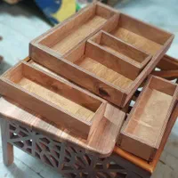 داخل کشویی نظم دهنده ثابت و ۵ قسمتی ظروف چوبی|آبچکان و نظمدهنده ظروف|اصفهان, شاهزید|دیوار