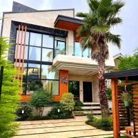 باغچه ویلای نما مدرن // استخردار // مبله
