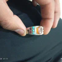 انگشتر نقره وجواهری