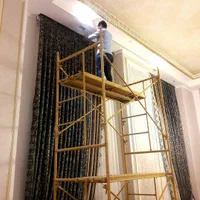 چهارپایه داربستی چرخ دار|خدمات پیشه و مهارت|خرمآباد, |دیوار