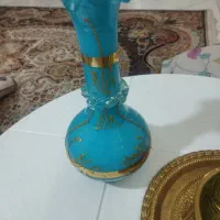 گلدان فیروزه ای