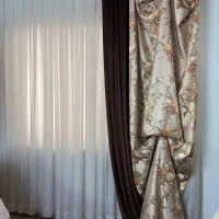 ۲ عدد پرده چهار تیکه|پرده، رانر، رومیزی|آمل, |دیوار