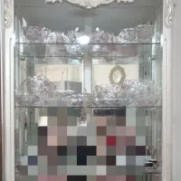 بوفه تمیز در حد نو تمام چوب گردو