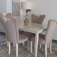 مبلمان ۸ نفره همراه نهارخوری ۴ نفره|مبلمان خانگی و میز عسلی|اصفهان, پارک سلمان فارسی|دیوار