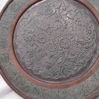 تابلوی مسی عتیقه|کلکسیون اشیاء عتیقه|گرگان, |دیوار