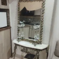 آینه شمعدان برنج|بوفه، ویترین، کنسول|تهران, افسریه شمالی|دیوار