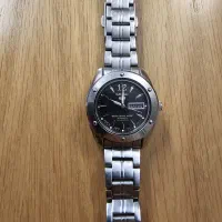 ساعت اتومات سیکو ۵ seiko صفحه مشکی بند استیل زنانه