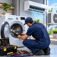 تعمیر لباسشویی و کولر گازی اجاق گاز در پرندو رباط‌