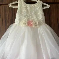 پیراهن مجلسی دخترانه شیش ماه تا یک سال