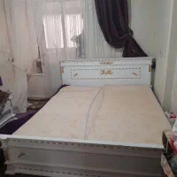 تخت خواب ۲نفره تمام چوب همش باهم