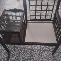 میز تلفن چوبی در حد نو