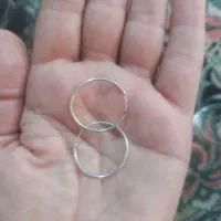 گوشواره نقره حلقه ای|جواهرات|کرمانشاه, |دیوار