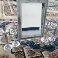 آینه و شمعدان در حد نو