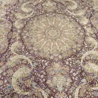 فرش ۹ متری زمینه قهوهای سالم