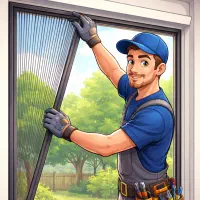 تعمیرات انواع توری های پلیسه ای و پنجره های UPVC