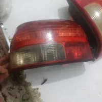 یک جفت چراغ عقب پراید و یک جفت آیبنه پراید
