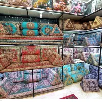 شاه نشین دو رو و تک رو طرح ترمه تراکم بالا|پشتی|مشهد, عبادی|دیوار