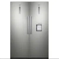 یخچال و فریزر دوقلو سام رنگ نقره ای مدل RR60-RZ60