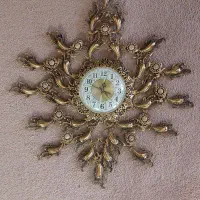 ساعت دیواری برنج