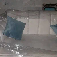 مبل دورنگ صدفی|مبلمان خانگی و میز عسلی|اسلامشهر, شهرک قائمیه|دیوار