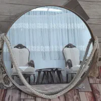 آینه آویزدیواری تکی گرد