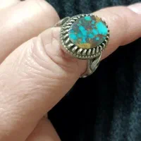 انگشتر  فیروزه  خوش نقش