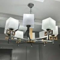 لوستر سالم ۸شاخه جفت با قیمت مناسب|لوستر و چراغ آویز|رشت, دیلمان|دیوار