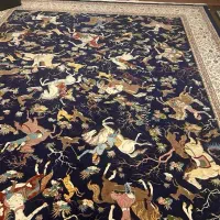 فرش ۱۲ متری طرح شکارگاه|فرش|شیراز, ده پیاله|دیوار